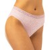  Ladies' Hi Cut, 5-pack, Pink, Large