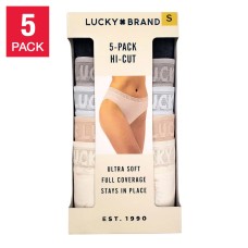Lucky Brand Ladies' Hi Cut, 5-pack