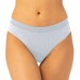  Ladies' Hi Cut, 5-pack, Black, Small