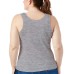  Ladies' Tank, 4 pack, Black, Large