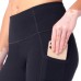  Ladies' Ribbed Legging, Black, Large