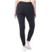  Ladies' Ribbed Legging, Black, X-Small