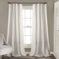 Lush Decor Rosalie 54″ x 95″ Lace Trim Curtain Set