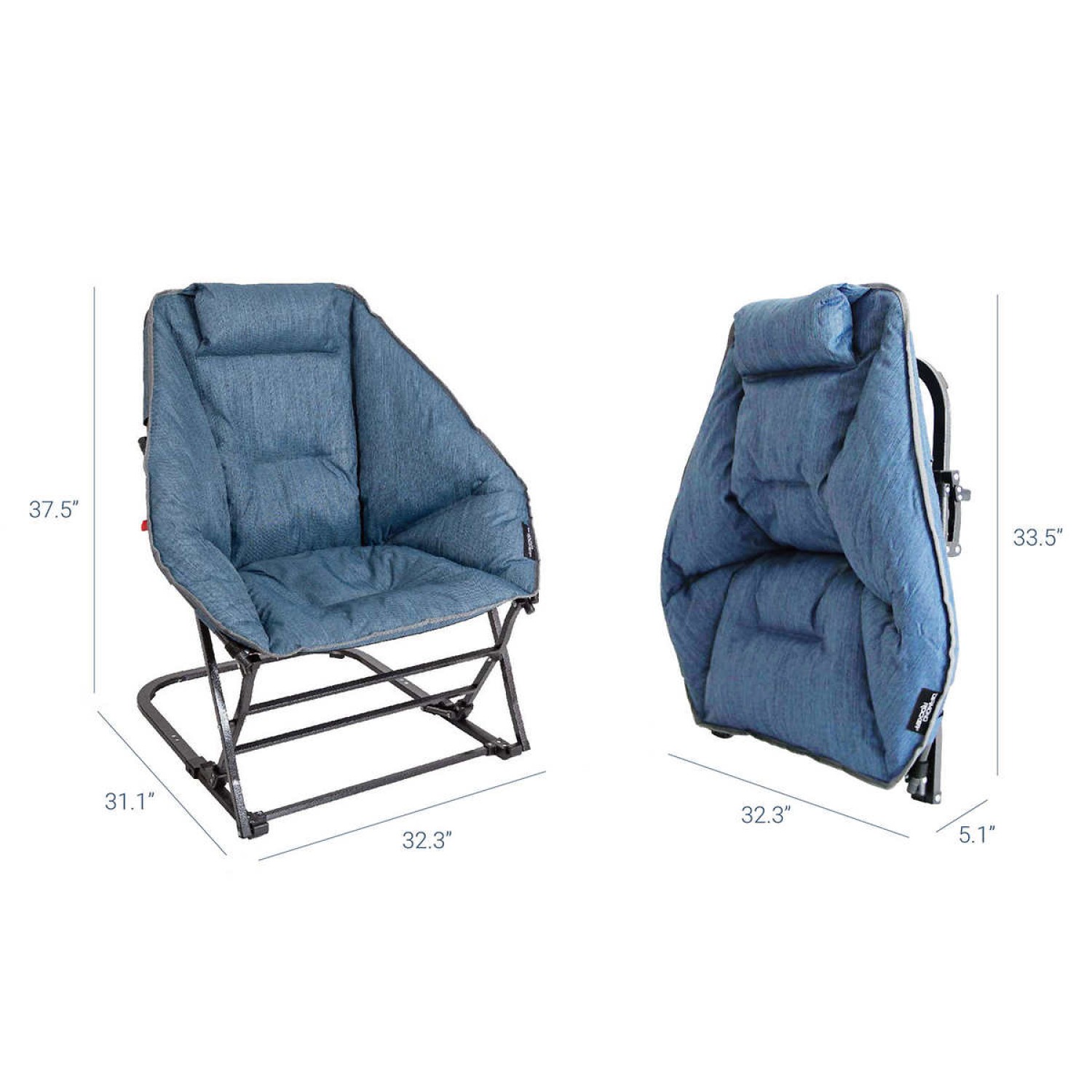 Details about   Mac Sports Diamond Rocker Chair Deluxe Padded Rocker Steel Frame 