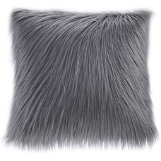 Madison Park Edina 20″ Square Faux-Fur Decorative Pillow