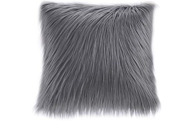 Madison Park Edina 20″ Square Faux-Fur Decorative Pillow