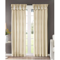Madison Park Emilia 50″ x 84″ Lined Faux-Silk Twisted Tab Window Panel