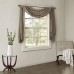  Harper 42″ x 144″ Solid Crushed Sheer Scarf Valance