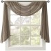  Harper 42″ x 144″ Solid Crushed Sheer Scarf Valance