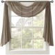  Harper 42″ x 144″ Solid Crushed Sheer Scarf Valance