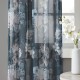  Simone 50″ x 95″ Printed Floral Twist Top Sheer Curtain Panel