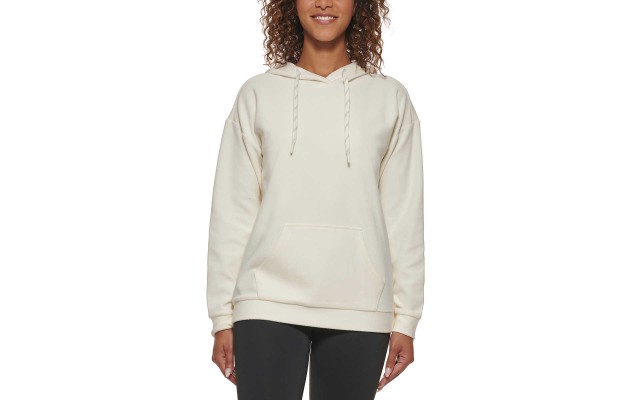  Ladies' Cozy Hoodie, Cream, Large
