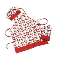 Martha Stewart Collection Kid’s Apron, Chef’s Hat & Oven Mitt Set