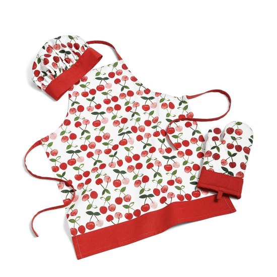  Collection Kid’s Apron, Chef’s Hat & Oven Mitt Set