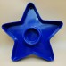 Martha Stewart Collection Star Chip Dip Plate Blue