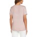  Ladies' Side Tie Tee, Pink, Medium