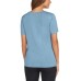  Ladies' Side Tie Tee, Blue, Small