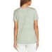  Ladies' Side Tie Tee, Green, XX-Large