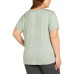  Ladies' Side Tie Tee, Green, X-Small