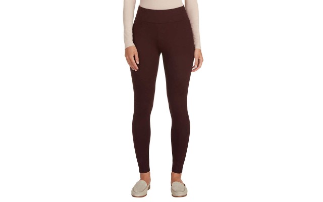  Ladies' Slub Legging, Purple, Medium