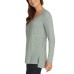  Ladies' V-Neck Tunic Top, Green, 2X