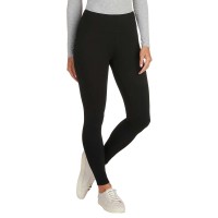 Max & Mia Ladies' French Terry Legging, Black, X-Small