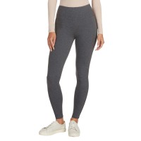 Max & Mia Ladies' French Terry Legging, Gray, Small