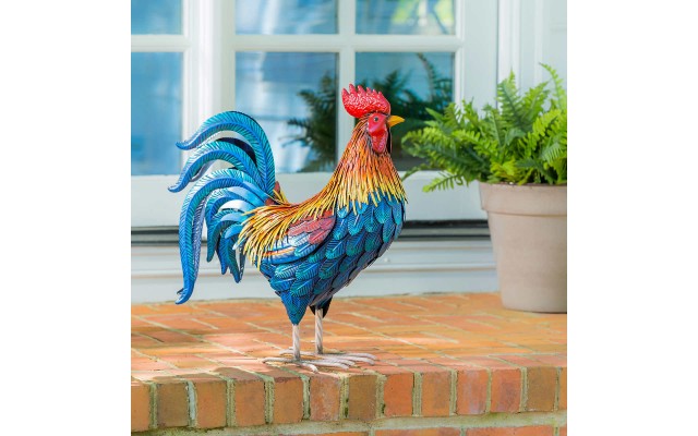 Metal Wild Kauai Rooster