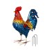 Metal Wild Kauai Rooster