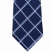  Men’s Classic Multi-Grid Silk Tie,Gray