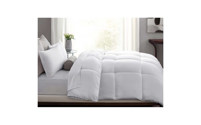 Microfiber Down Alternative Comforter, Purple, Twin