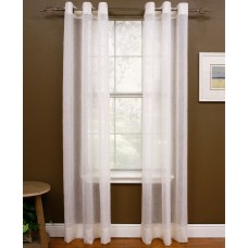 Miller Curtains Preston Window Panel White