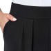  Ladies' Pleated Ponte Pant, One Color, Large