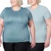  Ladies' 2-pack Tee, Green, 2X