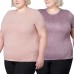  Ladies' 2-pack Tee, Pink, 2X