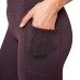  Ladies' Brushed Jacquard Legging, Purple, Large