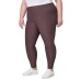  Ladies' High Rise Tight, Purple, 2X