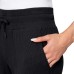  Ladies' Ribbed Jogger, Black, Large