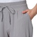  Ladies' Ribbed Jogger, Gray, XX-Large