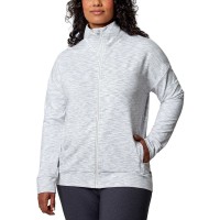 Mondetta Ladies' Space Dye Jacket, White, Large