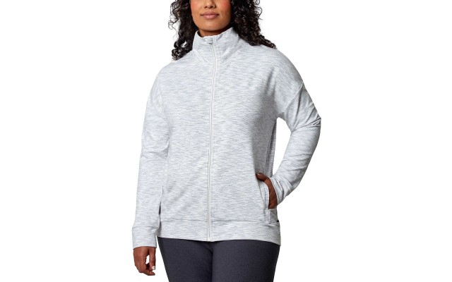  Ladies' Space Dye Jacket, White, X-Large