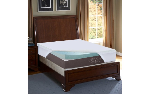  Air Gel Memory Foam Mattress Topper, One Color, California King