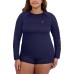  Ladies' Sun Tee, Blue, XX-Large