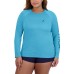  Ladies' Sun Tee, Teal, Large