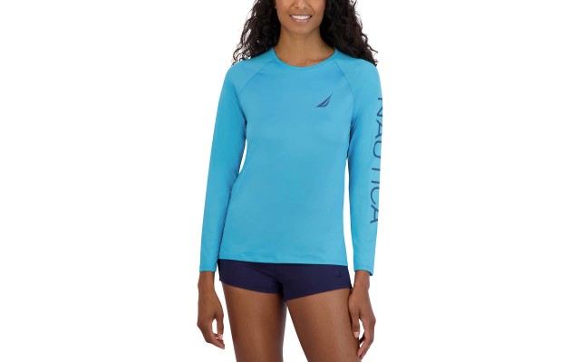  Ladies' Sun Tee, Teal, Large