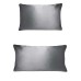 100% Mulberry Silk Pillowcase, Gray, King Size