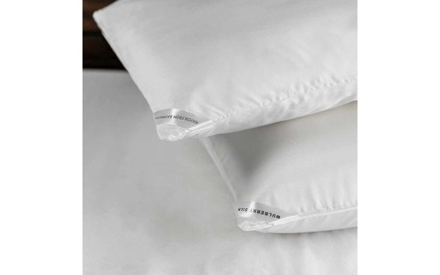  Dual Sided Beauty Pillowcase, 2-pack, White, King Size