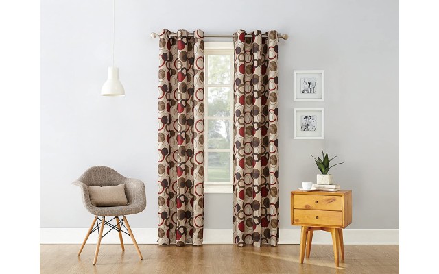  Regis 48″ x 63″ Geometric Print Curtain Panel