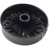 Nordic Ware Bottoms, Bundt Fancy Springform Pan with 2 Bottomw, 9-Inch, 9 Inch, Charcoal