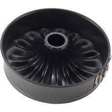 Nordic Ware Bottoms, Bundt Fancy Springform Pan with 2 Bottomw, 9-Inch, 9 Inch, Charcoal